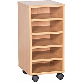 Cubby Single Column 5 Shallow Tray Storage - School Furniture