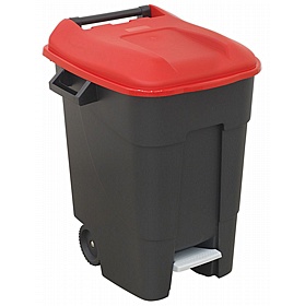 100L Refuse Wheelie Bins with Foot Pedal - Office Accessories