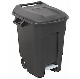 100L Refuse Wheelie Bins with Foot Pedal