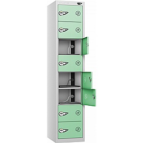 Pure Power 8 Compartment Laptop and Tablet Charging Lockers with Manual Combination Lock