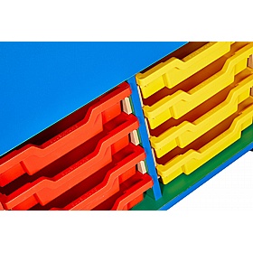 Colore Double Column Kinderbox Shallow Tray Storage - School Furniture