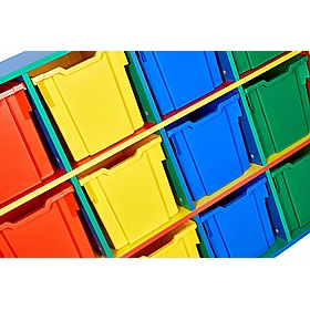 Colore Quad Column 12 Jumbo Tray Storage - School Furniture