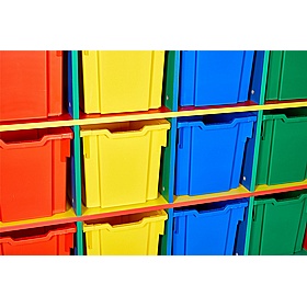 Colore Quad Column 12 Jumbo Tray Storage - School Furniture