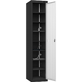 Pure Power 8 Compartment Laptop and Tablet Charging Cupboard with Digital Combination Lock - Office Storage