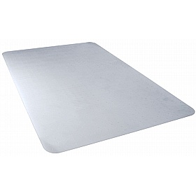 Valuemat Basic Rectangular Vinyl Chair Mat for Low Pile Carpets - Office Accessories