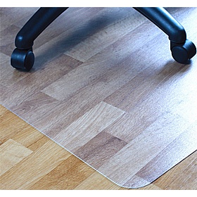 EcoTex Marvec Bio Carbon Neutral Rectangular Polycarbonate Chair Mat for Hard Floors - Office Accessories