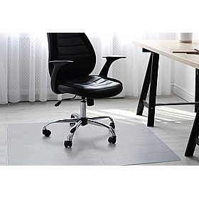 EcoTex Marvec Bio Carbon Neutral Rectangular Polycarbonate Chair Mat for Hard Floors - Office Accessories