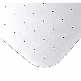 EcoTex Marlon BioPlus Carbon Neutral Rectangular Polycarbonate Chair Mat for Carpets - Office Accessories