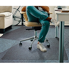 EcoTex Marlon BioPlus Carbon Neutral Rectangular Polycarbonate Chair Mat for Carpets - Office Accessories