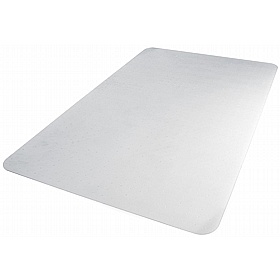 EcoTex Marlon BioPlus Carbon Neutral Rectangular Polycarbonate Chair Mat for Carpets - Office Accessories