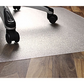 EcoTex Marlon BioPlus Carbon Neutral Rectangular Polycarbonate Chair Mat for Hard Floors - Office Accessories