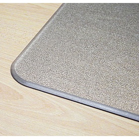 Cleartex Megamat Rectangular PVC Chair Mat for Hard Floors and Carpets - Office Accessories