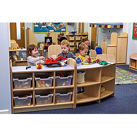 KubbyClass Early Years Nursery Open Back Bookcases - School Furniture
