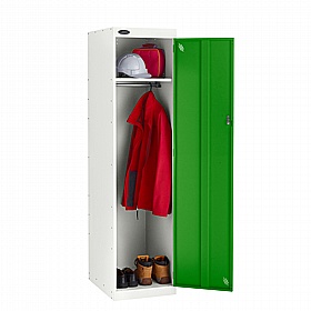 Atom Probe II Antibacterial Police Lockers with Hasp & Staple Lock - Office Storage