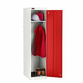 Atom Probe II Antibacterial Police Lockers with Hasp & Staple Lock - Office Storage