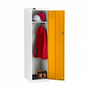 Atom Probe II Antibacterial Police Lockers with Hasp & Staple Lock - Office Storage