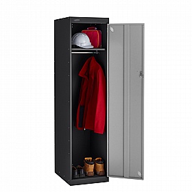 Atom Probe II Antibacterial Police Lockers with Hasp & Staple Lock - Office Storage