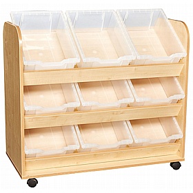 KubbyClass Early Years Nursery Tilt Tote Tray Storage - School Furniture