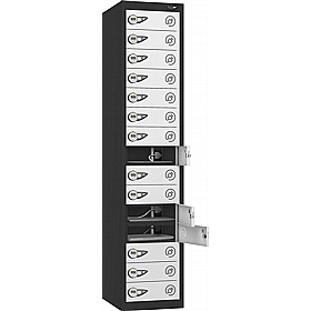 Pure Power 15 Compartment Laptop and Tablet Charging Lockers with Manual Combination Lock - Office Storage