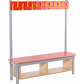 KubbyClass Single Sided Cloakroom Benches - School Furniture