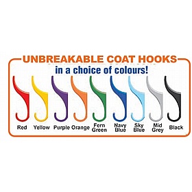 KubbyClass Wall Mounted Coat Hooks - School Furniture