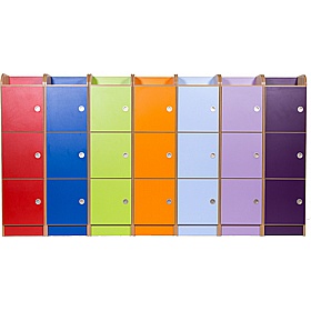 KubbyClass Wooden Cloakroom Lockers - School Furniture