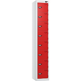 Pure Antibacterial 8 Compartment Personal Effects Lockers with Cam Lock