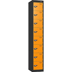 Pure Antibacterial 8 Compartment Personal Effects Lockers with Cam Lock - Office Storage