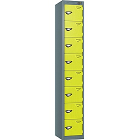 Pure Antibacterial 8 Compartment Personal Effects Lockers with Cam Lock - Office Storage