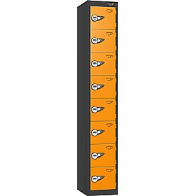 Pure Antibacterial 8 Compartment Personal Effects Lockers with Manual Combination Lock - Office Storage