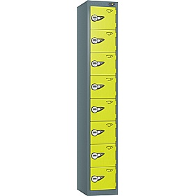 Pure Antibacterial 8 Compartment Personal Effects Lockers with Manual Combination Lock - Office Storage