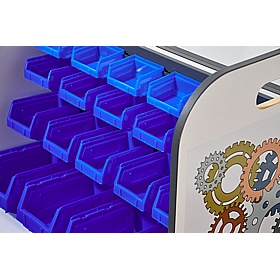 MakerTeam Heavy Duty Double Sided Component Trolley - School Furniture