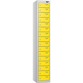 Pure Antibacterial 16 Compartment Personal Effects Lockers with Cam Lock - Office Storage