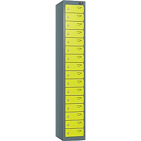 Pure Antibacterial 16 Compartment Personal Effects Lockers with Cam Lock - Office Storage