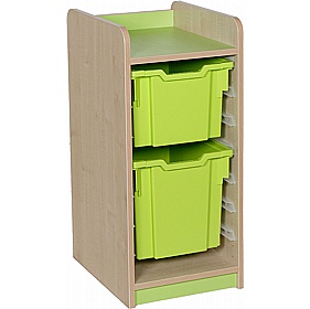 KubbyClass Library Single Column Combination Tray Storage Unit - School Furniture