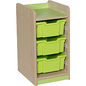 KubbyClass Library Single Column Combination Tray Storage Unit - School Furniture