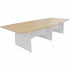 Confer Duo Boat Shaped Meeting and Boardroom Tables - Meeting Room
