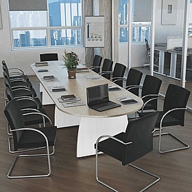 Confer Duo D-End Meeting and Boardroom Tables