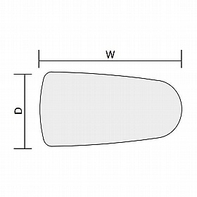 Confer Duo Plectrum Shaped Breakout and Boardroom Tables - Meeting Room