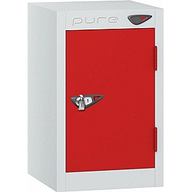 Pure Antibacterial Quarto Lockers with Hasp and Staple Lock - Office Storage