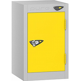 Pure Antibacterial Quarto Lockers with Hasp and Staple Lock - Office Storage