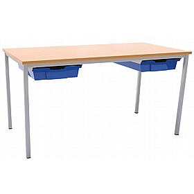 Campus Fully Welded Rectangular School Tables with Trays - School Furniture