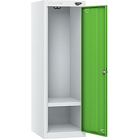 Pure Antibacterial Wheelchair Accessible Lockers with Hasp and Staple Lock - Office Storage