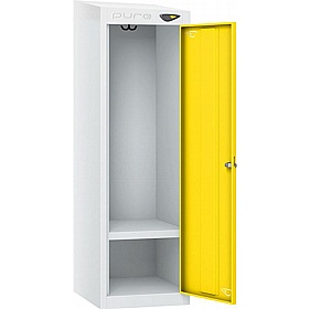 Pure Antibacterial Sloping Top Wheelchair Accessible Lockers with Coin Return Lock - Office Storage