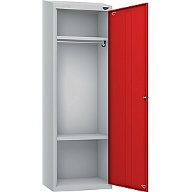 Pure Antibacterial Sloping Top High Capacity Lockers with Coin Return Lock - Office Storage