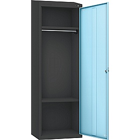 Pure Antibacterial Sloping Top High Capacity Lockers with Coin Return Lock - Office Storage