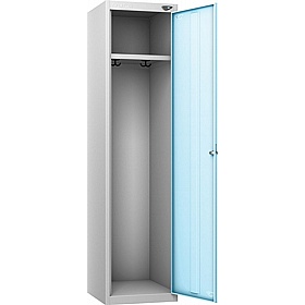 Pure Antibacterial Police Lockers with Hasp and Staple Lock - Office Storage