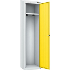 Pure Antibacterial Sloping Top Police Lockers with Coin Return Lock - Office Storage