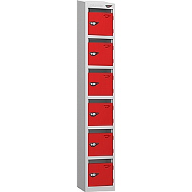 Pure Antibacterial Sloping Top Post Lockers with Cam Lock - Office Storage