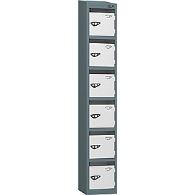 Pure Antibacterial Sloping Top Post Lockers with Cam Lock - Office Storage